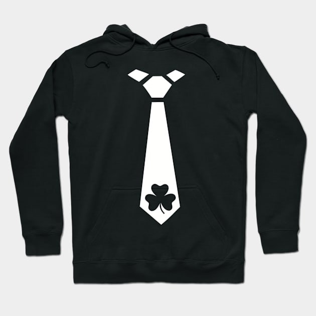 Shamrock Tie Hoodie by Designzz